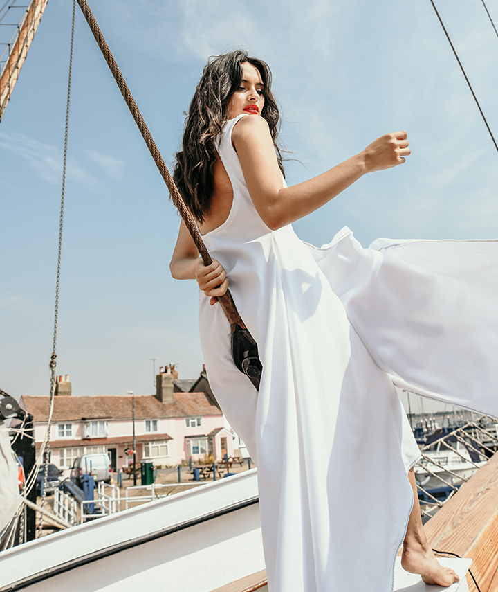 Full Sail Dress Back By 29 Atelier London Luxury Bridal Wear